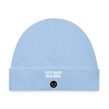 Hitze macht mich müde. - Baby Premium Organic Mütze - Hellblau - Vorne