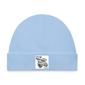 Azzo Puglia Skizzenkarte  - Baby Premium Organic Mütze - Hellblau - Vorne