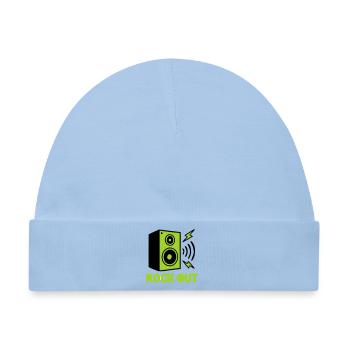 Rock Out Lautsprecher Icon - Baby Premium Organic Mütze - Hellblau - Vorne