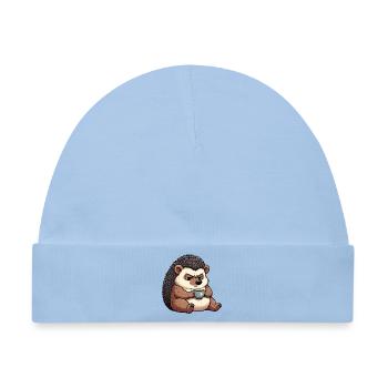 Igel Igelliebhaber Igelbesitzer Igelhalter Stachel - Baby Premium Organic Mütze - Hellblau - Vorne