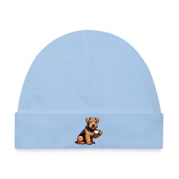 Airedale Terrier Airedales Airedaleliebhaber - Baby Premium Organic Mütze - Hellblau - Vorne