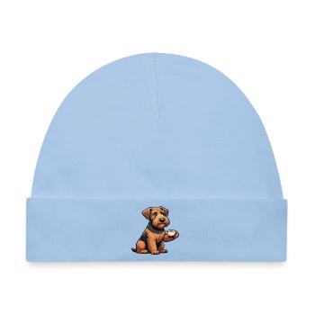 Airedale Terrier Airedales Airedaleliebhaber - Baby Premium Organic Mütze - Hellblau - Vorne
