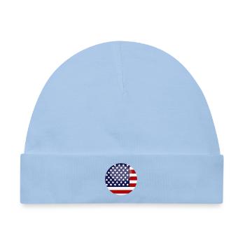 Flagge der Vereinigten Staaten - Baby Premium Organic Mütze - Hellblau - Vorne