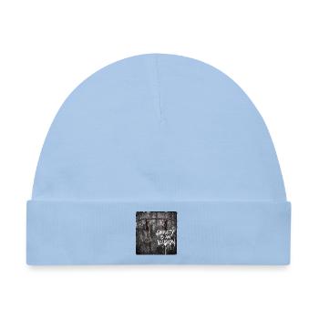 Kreide Tagging am Reck - Baby Premium Organic Mütze - Hellblau - Vorne