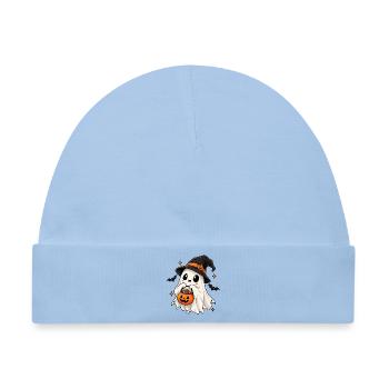 Kürbisgeist im Hexenhut - Baby Premium Organic Mütze - Hellblau - Vorne
