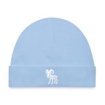 Süßes Skelett Bergziege Ziege Cartoon Shirt - Baby Premium Organic Mütze - Hellblau - Vorne