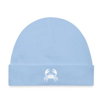 Süßes Skelett Krabbe Krebs Meer Cartoon Shirt - Baby Premium Organic Mütze - Hellblau - Vorne