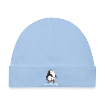 Pinguin Fahrrad Denglisch Spruch Radfahrer Humor - Baby Premium Organic Mütze - Hellblau - Vorne