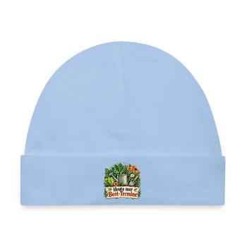 Heute nur Beet Termine - Baby Premium Organic Mütze - Hellblau - Vorne