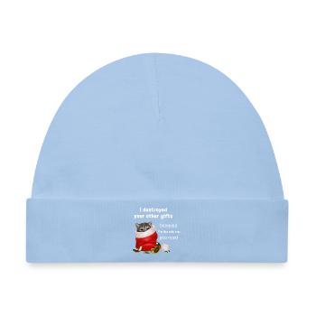 I destroyed your other gifts - Kätzchen - Baby Premium Organic Mütze - Hellblau - Vorne