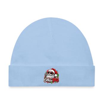  Chill Bro Entspannter Weihnachtsmann Mit - Baby Premium Organic Mütze - Hellblau - Vorne