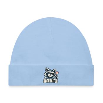 Ragebaiter Waschbär Ragebait Jugendwort 2026 - Baby Premium Organic Mütze - Hellblau - Vorne