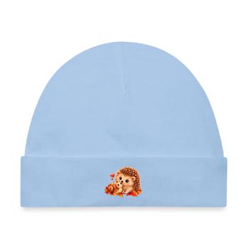 Igel & Schnecke - Baby Premium Organic Mütze - Hellblau - Vorne