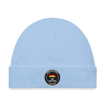 Offizieller Fanclub der Falschen - gegr. 2026 - Baby Premium Organic Mütze - Hellblau - Vorne