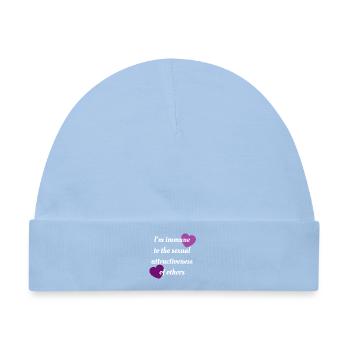 Asexuelle Immunität - Baby Premium Organic Mütze - Hellblau - Vorne