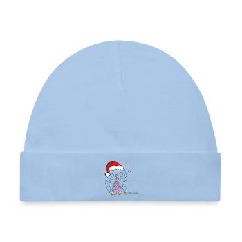 Merry Christmas - Baby Premium Organic Mütze - Hellblau - Vorne