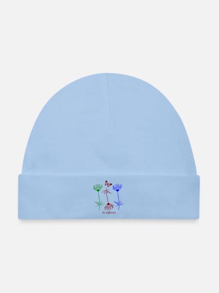 be different - Baby Premium Organic Mütze - Hellblau