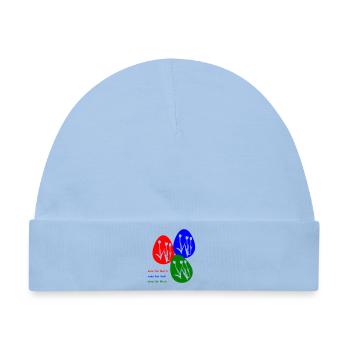 Ostereier Osterfest - Baby Premium Organic Mütze - Hellblau - Vorne