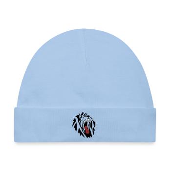 Löwe - Baby Premium Organic Mütze - Hellblau - Vorne