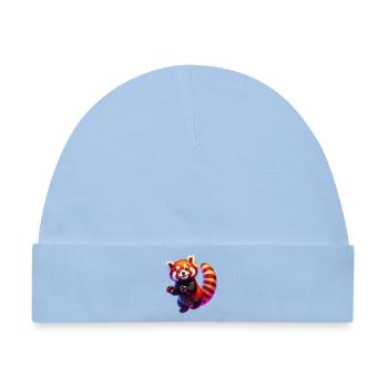 Kleiner Panda - Baby Premium Organic Mütze - Hellblau - Vorne