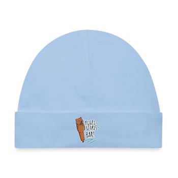 Kugelschrei-Bär! Kategorie dümmste Witze aber hey - Baby Premium Organic Mütze - Hellblau - Vorne
