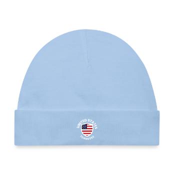 USA Tennessee Shield-Flagge - Baby Premium Organic Mütze - Hellblau - Vorne