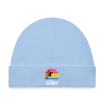Classic Rock Climber Vintage Logo Geschenk für sie - Baby Premium Organic Mütze - Hellblau - Vorne