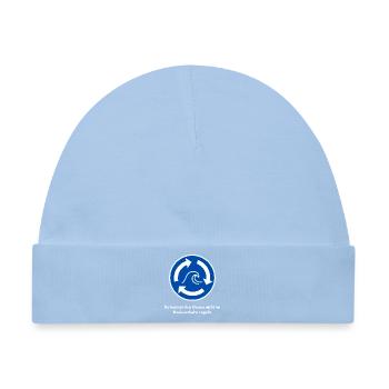 Du kannst den Ozean nicht im... (Maritimes Shirt) - Baby Premium Organic Mütze - Hellblau - Vorne