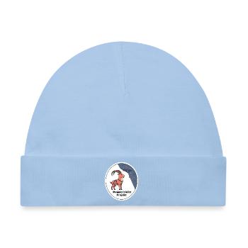 Projekt bleibt Projekt Klettern Shirt - Baby Premium Organic Mütze - Hellblau - Vorne