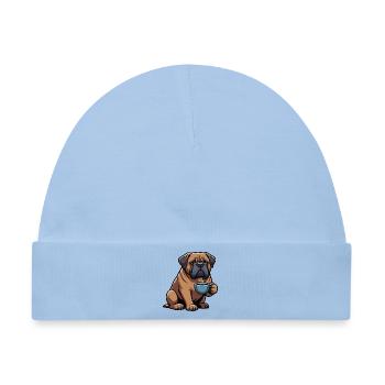 Bordeaux Dogge Bordeauxs Bordeaux Doggen besitzer - Baby Premium Organic Mütze - Hellblau - Vorne