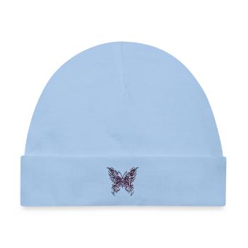 Chrom Schmetterling - Baby Premium Organic Mütze - Hellblau - Vorne