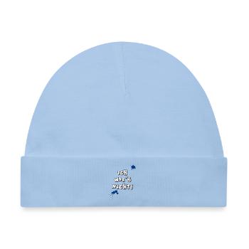 ich wars nicht kinder frech unschuldig fun fleck - Baby Premium Organic Mütze - Hellblau - Vorne