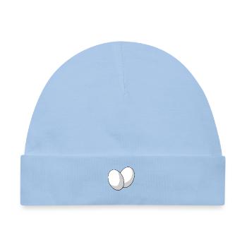 Eier - Baby Premium Organic Mütze - Hellblau - Vorne