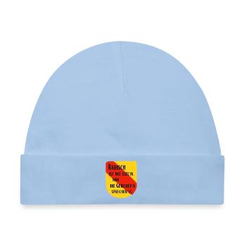 Badisch ist wie Latein - Baby Premium Organic Mütze - Hellblau - Vorne