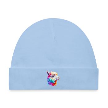 Alpaka - Baby Premium Organic Mütze - Hellblau - Vorne