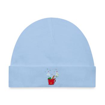 Advent, Merry Christmas - Baby Premium Organic Mütze - Hellblau - Vorne