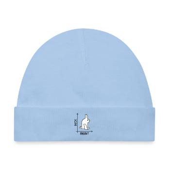 Ente oder Kaninchen Optische Täuschung - Baby Premium Organic Mütze - Hellblau - Vorne