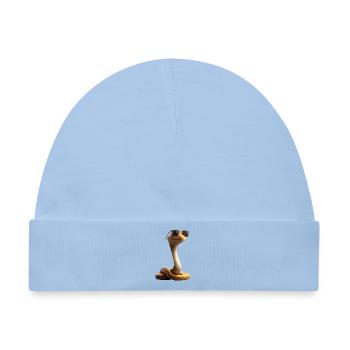 Schlange Python Kobra Klapperschlange Schlangen - Baby Premium Organic Mütze - Hellblau - Vorne