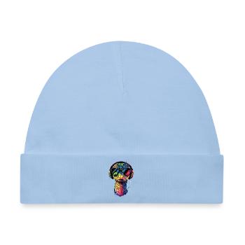 Schlange Python Kobra Klapperschlange Schlangen - Baby Premium Organic Mütze - Hellblau - Vorne