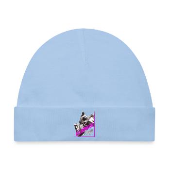 Climbing Lady Kletterin Bergsteigerin - Baby Premium Organic Mütze - Hellblau - Vorne