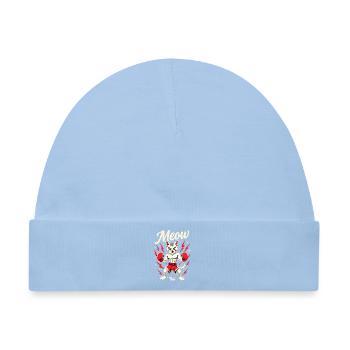 Funny Muay Thai Boxing Muay Thai - Baby Premium Organic Mütze - Hellblau - Vorne