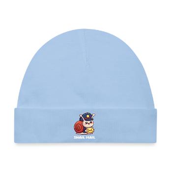 Boten-Schnecke - Baby Premium Organic Mütze - Hellblau - Vorne