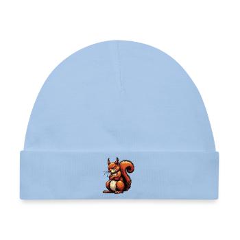 Eichhörnchen Eichhorn Eichhörnchenliebhaber Nager - Baby Premium Organic Mütze - Hellblau - Vorne