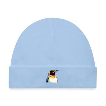 Pinguine Pinguin - Baby Premium Organic Mütze - Hellblau - Vorne