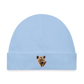 Savannenhyäne Illustration - Baby Premium Organic Mütze - Hellblau - Vorne