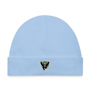 Roaring Chimp Bold Fist Kunst - Baby Premium Organic Mütze - Hellblau - Vorne
