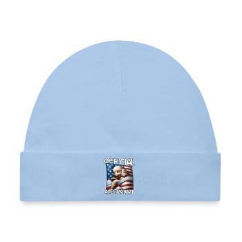 Pudel US Schlafshirt - Baby Premium Organic Mütze - Hellblau - Vorne