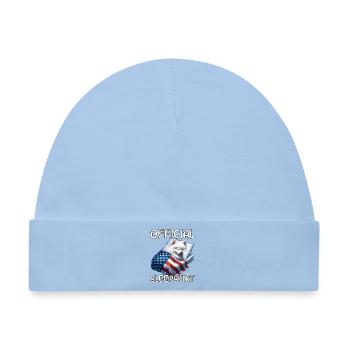 Spitz US Schlafshirt - Baby Premium Organic Mütze - Hellblau - Vorne