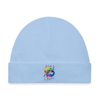 Blauzungenskink Flüsterer - Baby Premium Organic Mütze - Hellblau - Vorne