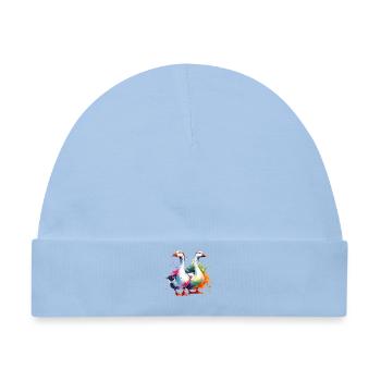 Gans Goose - Baby Premium Organic Mütze - Hellblau - Vorne